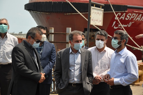 بازدید مدیران ارشد کشتیرانی جمهوری اسلامی ایران از کارخانه صدرا - خزر